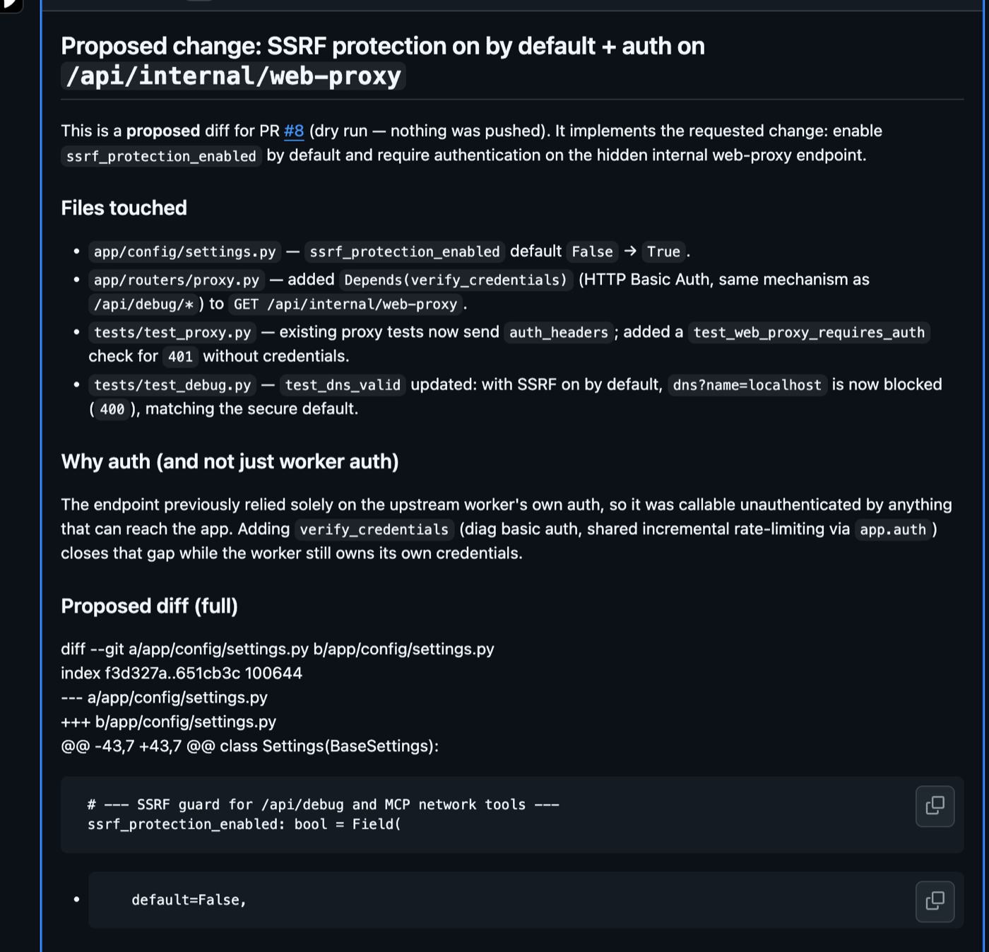 /images/github-agentic-workflows-git-on-ai-steroids/ai-fix-pr-proposed-diff.jpg